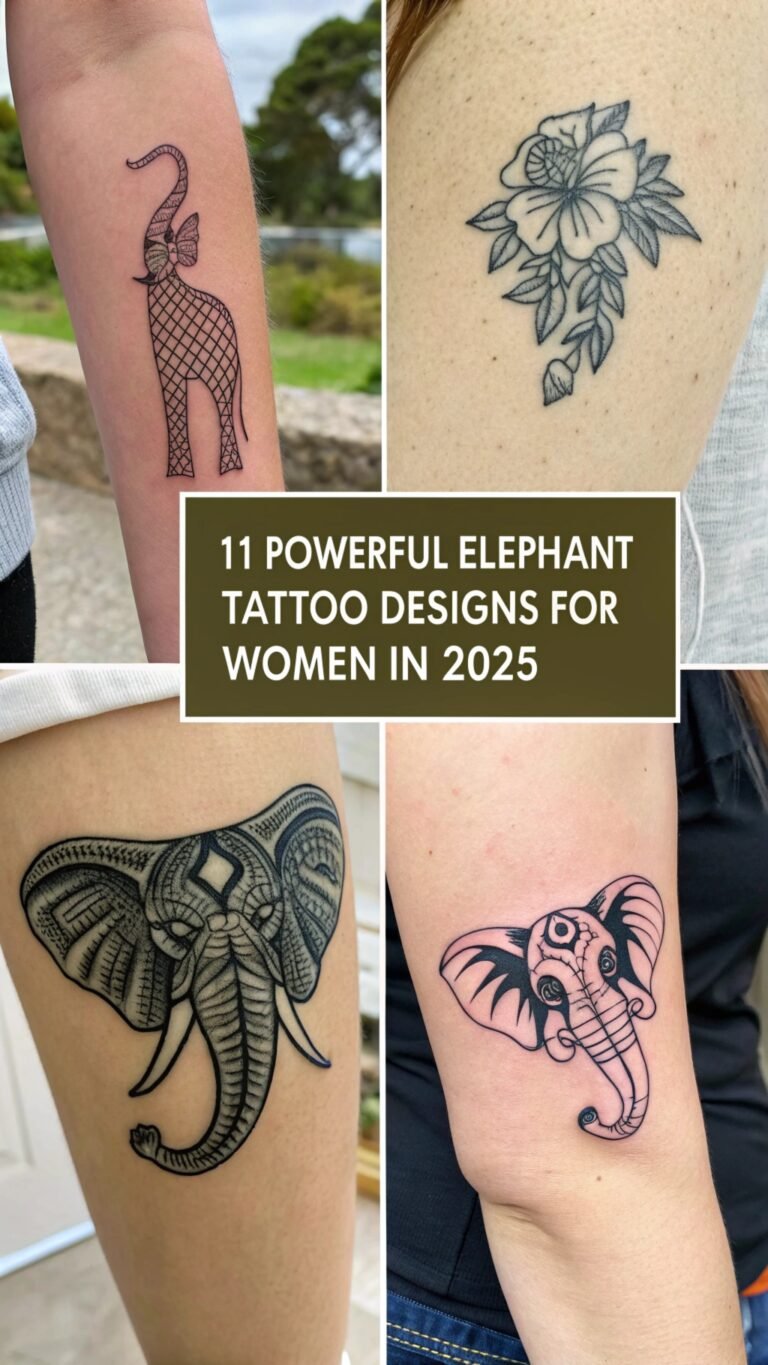 11 Powerful Elephant Tattoo Designs for Women in 2025