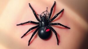 Read more about the article Black Widow Spider Tattoo Meaning and Symbolism