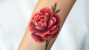 Read more about the article Carnation Tattoo Meaning and Symbolism