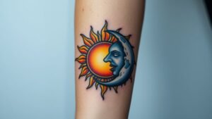 Read more about the article Sun and the Moon Tattoo Meaning and Symbolism