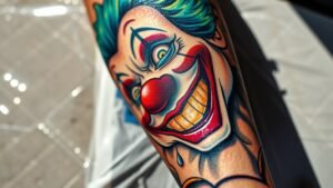 Read more about the article Clown Tattoo Meaning and Symbolism