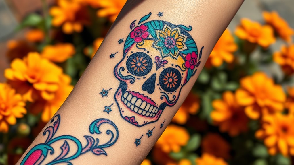 Sugar Skull Tattoo Meaning and Symbolism - Glamour Life