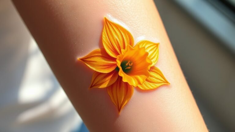 daffodil tattoo symbolism significance