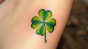 Read more about the article Four Leaf Clover Tattoo Meaning and Symbolism