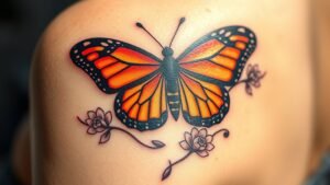 Read more about the article Monarch Butterfly Tattoo Meaning and Symbolism