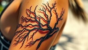 Read more about the article Leafless Tree Tattoo Meaning and Symbolism