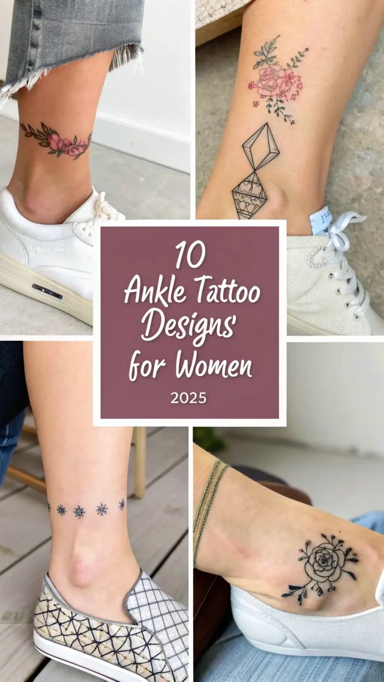 10 Ankle Tattoo Designs for Women 2026